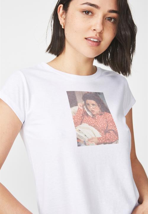 Cotton On - Tbar graphic tee - white