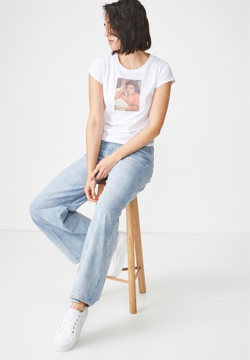 Cotton On - Tbar graphic tee - white
