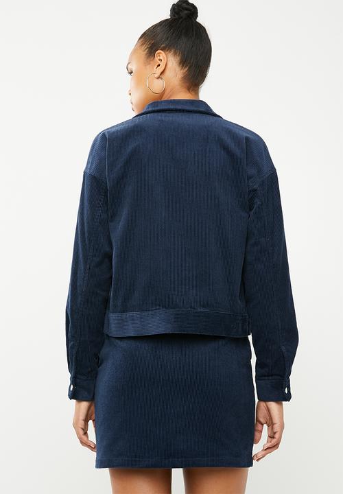Vero Moda - Moon corduory long sleeve jacket - navy