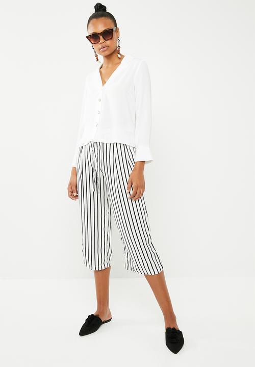 New Look - Peggy long sleeve blouse - white