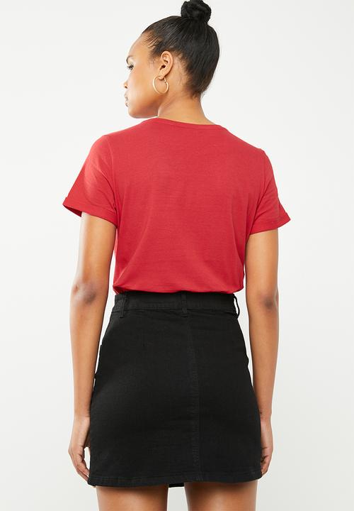 Vero Moda - Wild merci t-shirt - red