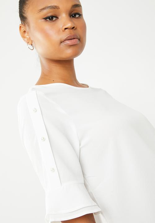 Vero Moda - Elisa pearl blouse - white