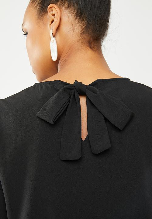 Vero Moda - Elisa pearl blouse - black