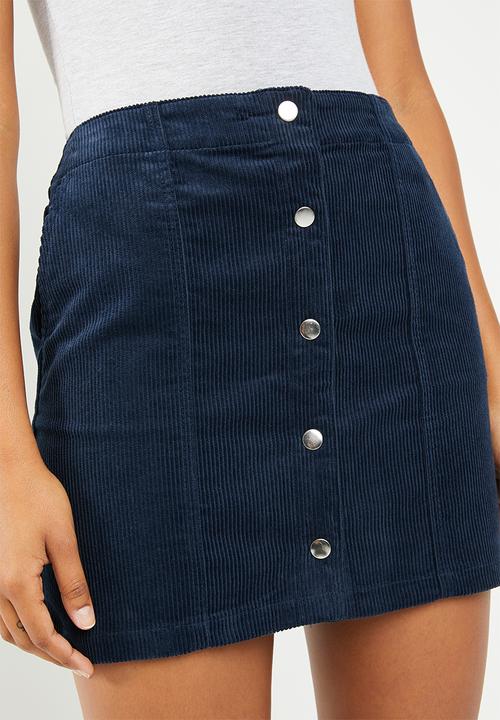 Vero Moda - Moon corduroy skirt - navy
