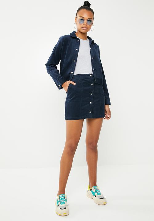 Vero Moda - Moon corduroy skirt - navy