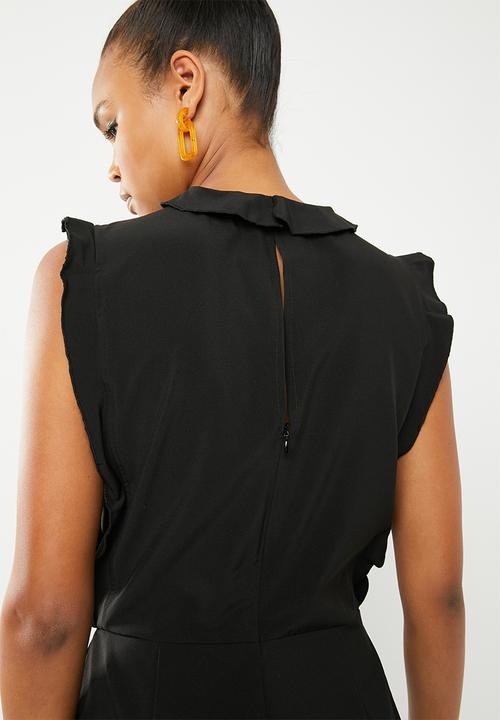 Vero Moda - Sorona short sleeve jumpsuit - black