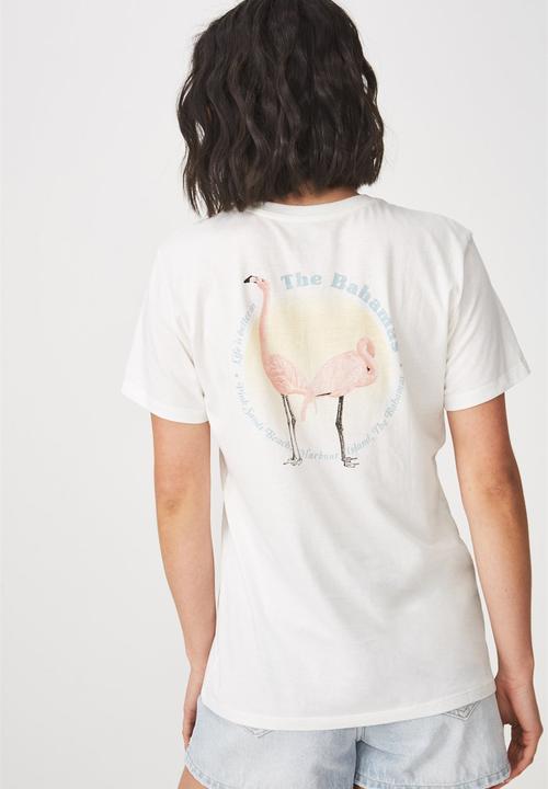 Cotton On - Tbar fox graphic t-shirt - white 