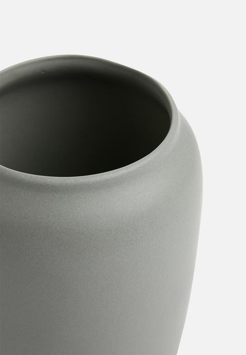 Urchin Art - Chalky vase - grey