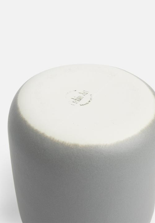 Urchin Art - Chalky vase - grey