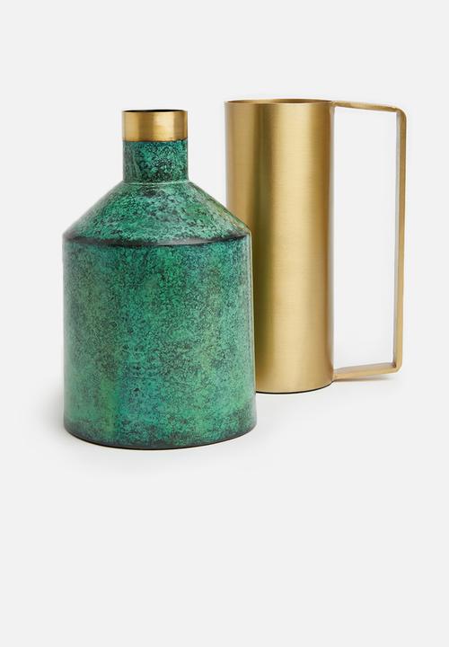 Sixth Floor - Patina vase - green 