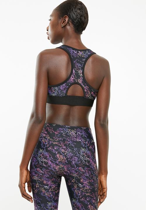 Superbalist - printed sport bra - black based print