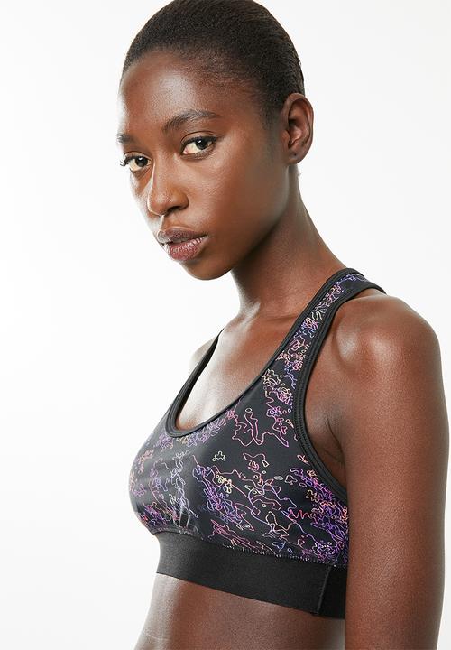 Superbalist - printed sport bra - black based print
