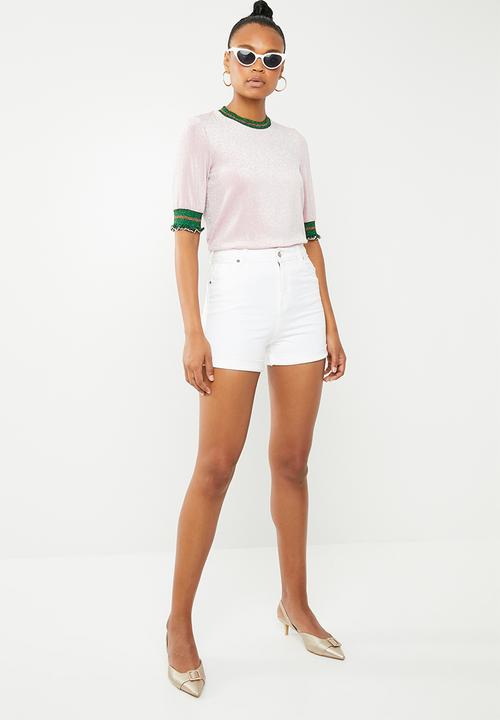 Vero Moda - Sporty glitter 2/4 top - pink