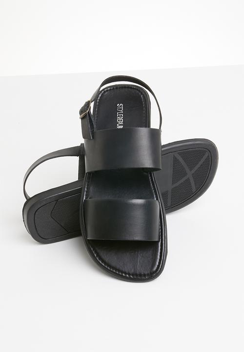 STYLE REPUBLIC - 2 Bands sandals - black 