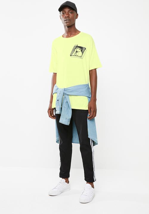 Superbalist - Printed loose fit tee - lime