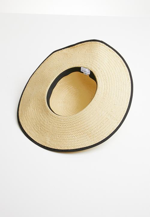 Superbalist - Round crown black trim hat - neutral