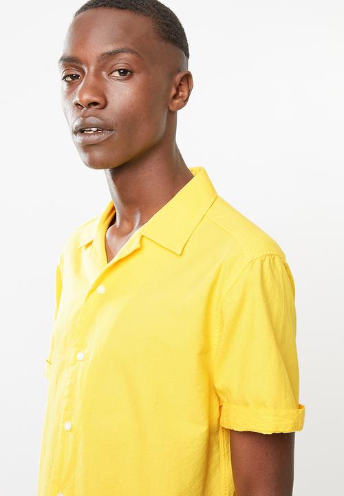 Superbalist - Cuban collar shirt - yellow