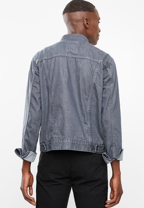 Superbalist - Basic Slim Denim Trucker Jacket - grey
