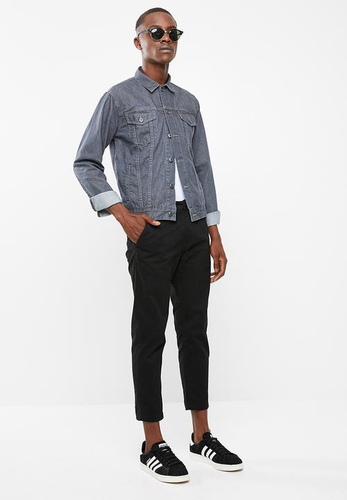 Superbalist - Basic Slim Denim Trucker Jacket - grey