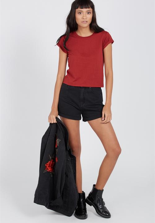 Supré  - Baby tee - red 