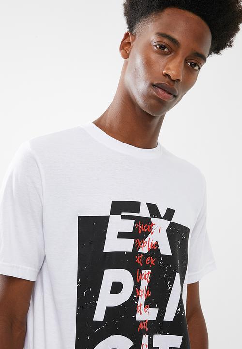STYLE REPUBLIC - Explicit tee - white