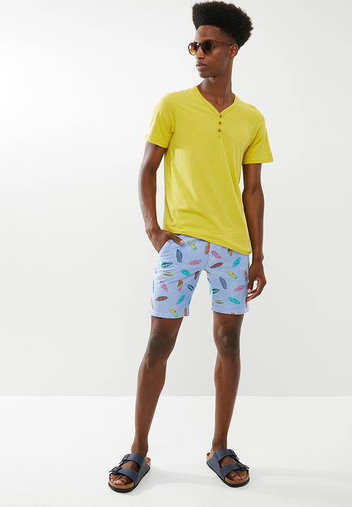 STYLE REPUBLIC - Printed shorts - turquoise