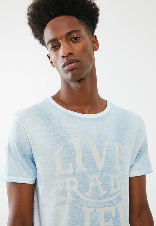 STYLE REPUBLIC - Pigment wash tee - blue