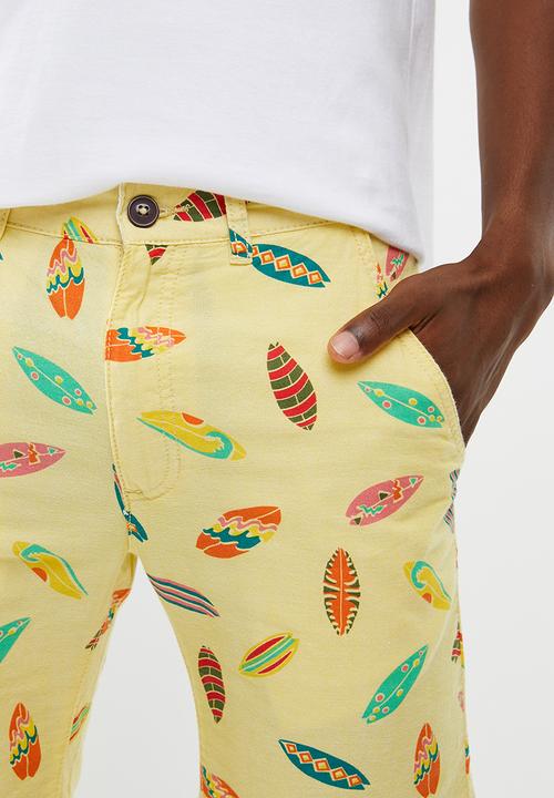 STYLE REPUBLIC - Printed shorts - yellow