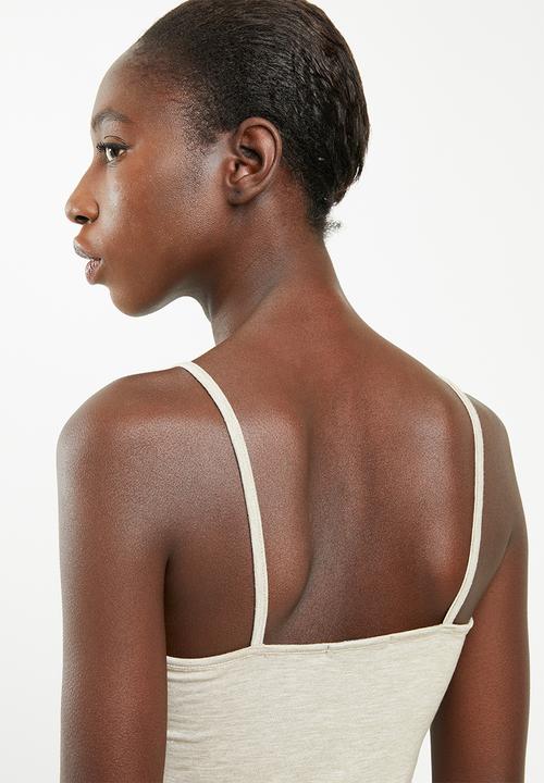 Superbalist - 2 pack sleep cami - blue & beige
