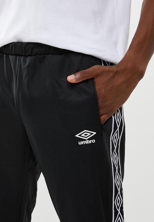 Umbro - Umbro retro taped tricot pant - black