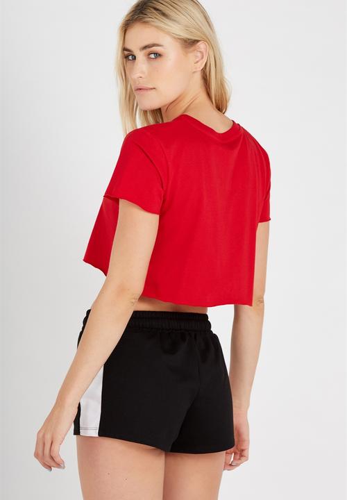 Supré  - Super crop tee - red