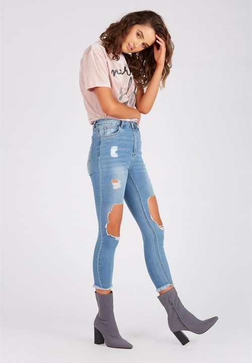Supré  - Velour tee - pink