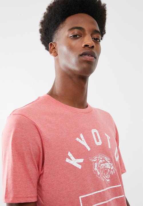 Cotton On - Tbar short sleeve tee - coral
