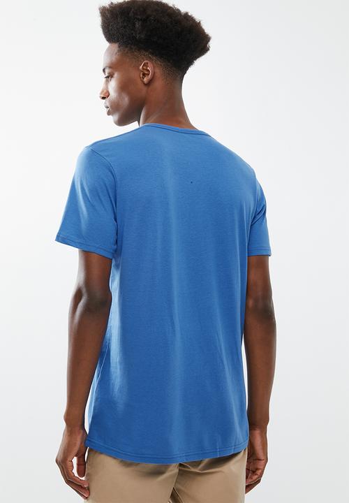 Cotton On - Essential henley tee - blue