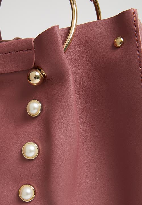 Superbalist - Sasha pearl embellished bag - pink