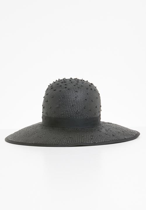 Superbalist - Bobble panama black trim - black