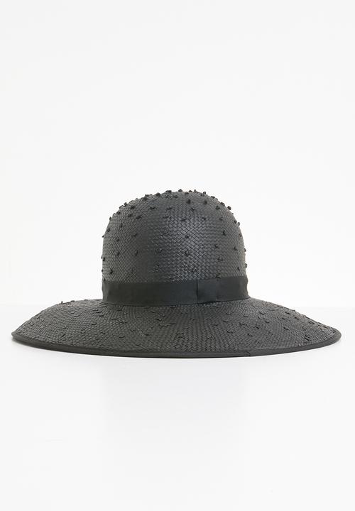 Superbalist - Bobble panama black trim - black