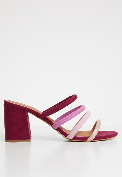 berry pink heels