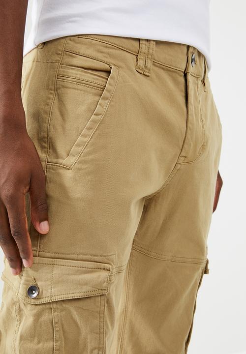 STYLE REPUBLIC - Cargo chino pants - brown
