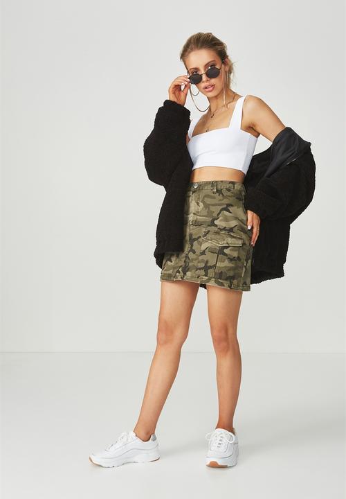 Supré  - Cargo mini skirt - green