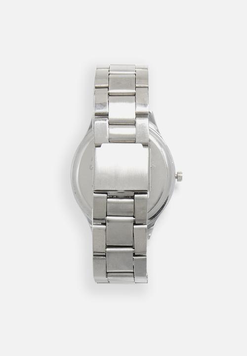 STYLE REPUBLIC - Round analogue watch design - silver