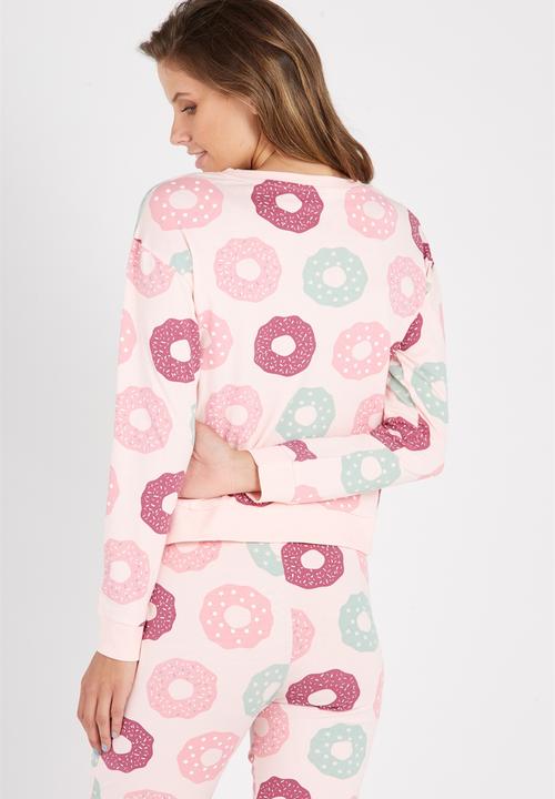 Supré  - Printed slouchy sleep top - pink