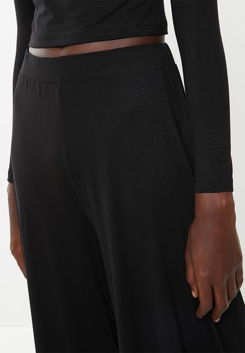 Superbalist - Wide leg cullotes - black