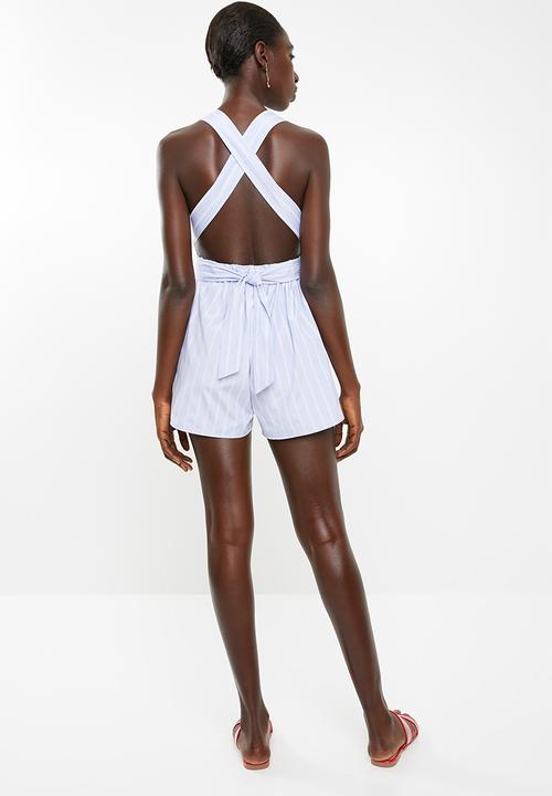 Superbalist - Stripe romper - blue stripe