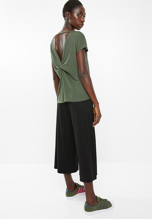 Superbalist - Knot back T-shirt - green