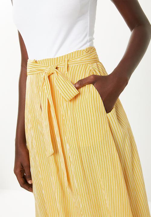 Superbalist - Stripe midi skirt - yellow stripe