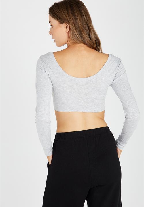 Supré  - Long sleeve printed tiny - grey