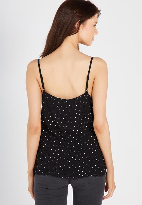 Supré  - Pip basic cami - black & white