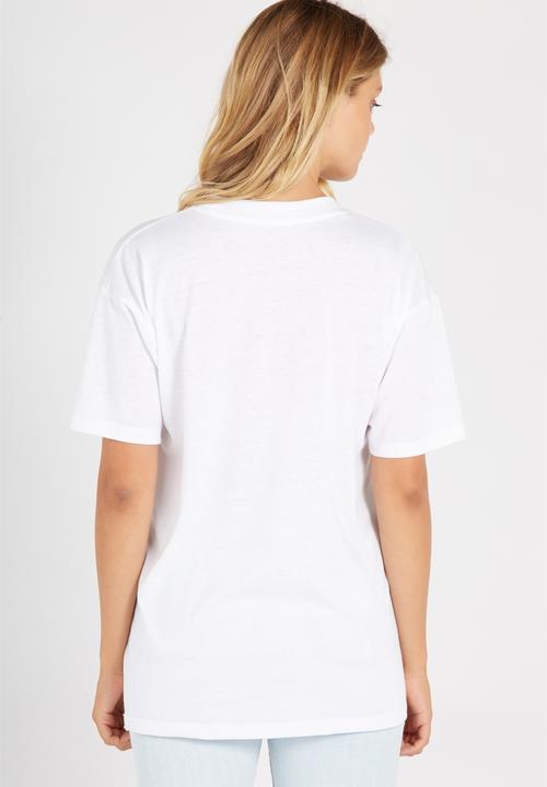 Supré  - Printed loose tee  - white