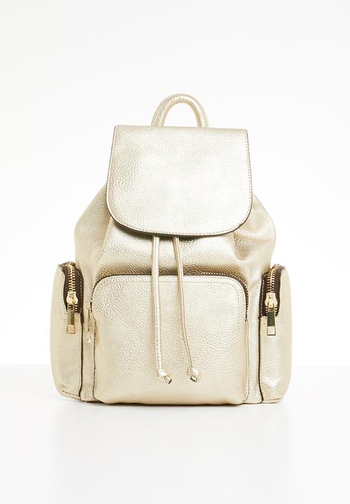 aldo gold backpack